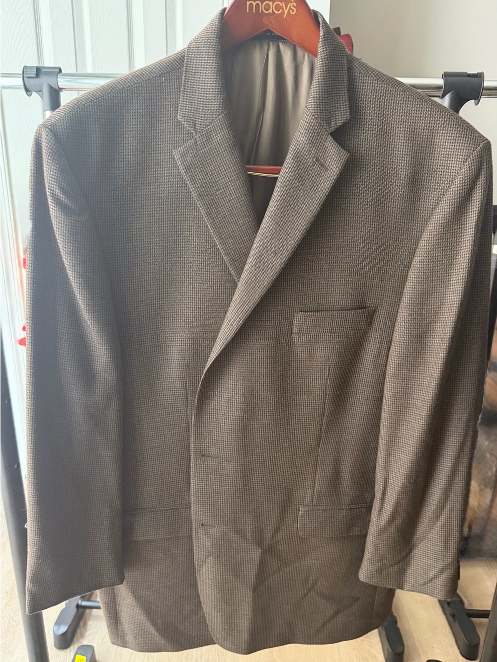 Ralph Lauren Brown Houndstooth Sport Coat